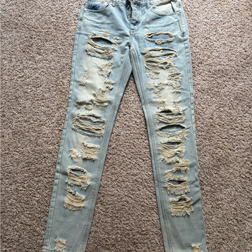 Distressed BoohooMAN jeans